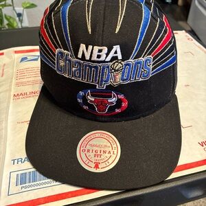 Mitchell & Ness NBA Champions Black and Blue Cap
